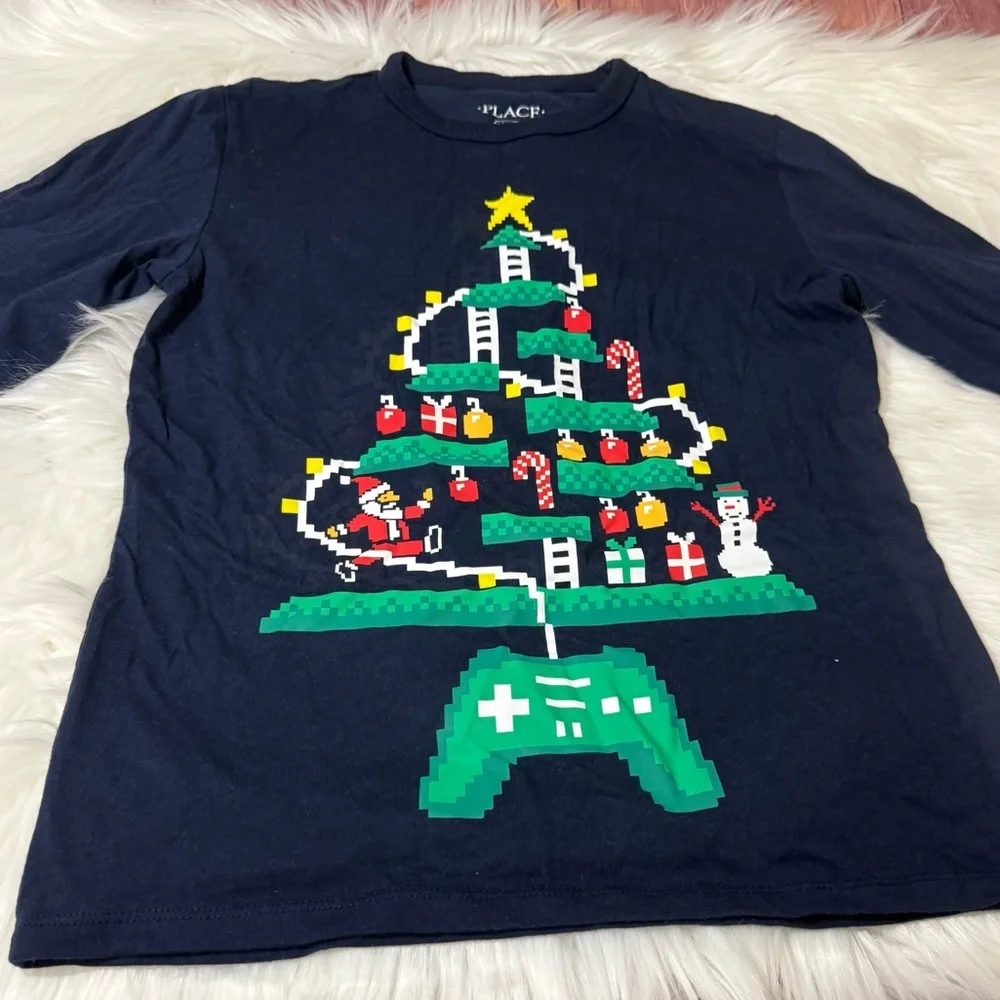 The Children’s Place “Gamer” Christmas Long Sleeve Shirt - Boys Size M (7/8)